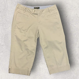 Eddie Bauer Women's Capri Pants Khaki Size 8 Petite‎ Blakely Fit Hiking Outdoor